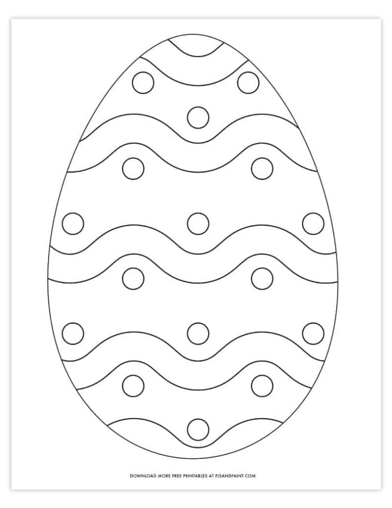 Free Easter Egg Template Printable