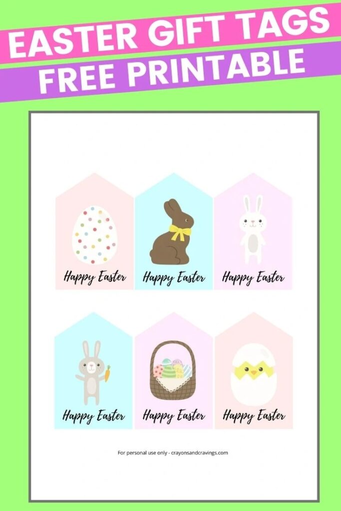Free Printable Easter Tags