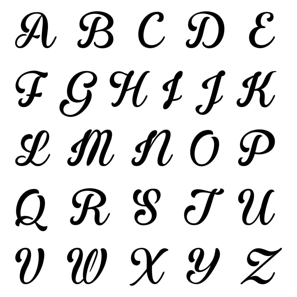 Free Printable Fancy Letter Stencils - Free Printable Templates