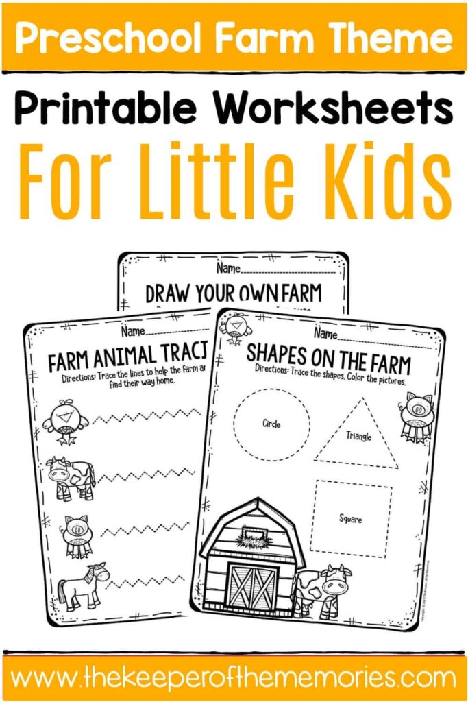 Free Printable Farm Preschool Worksheets The Keeper Of The Memories