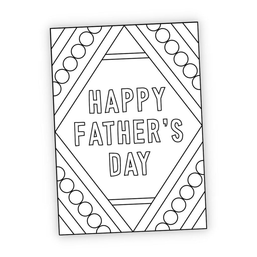 Free Printable Father s Day Card To Colour The Craft at Home Family