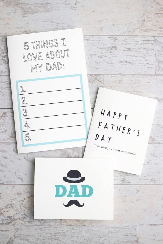FREE Printable Father s Day Cards Aubree Originals