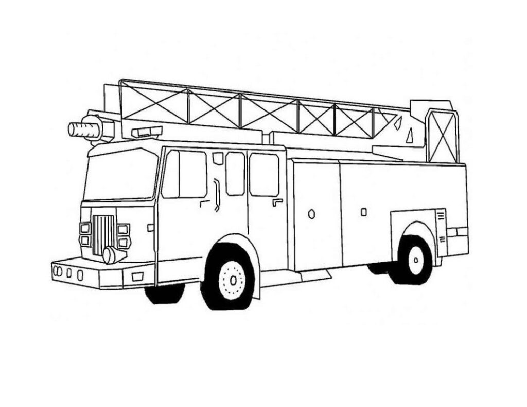 Free Fire Truck Printables