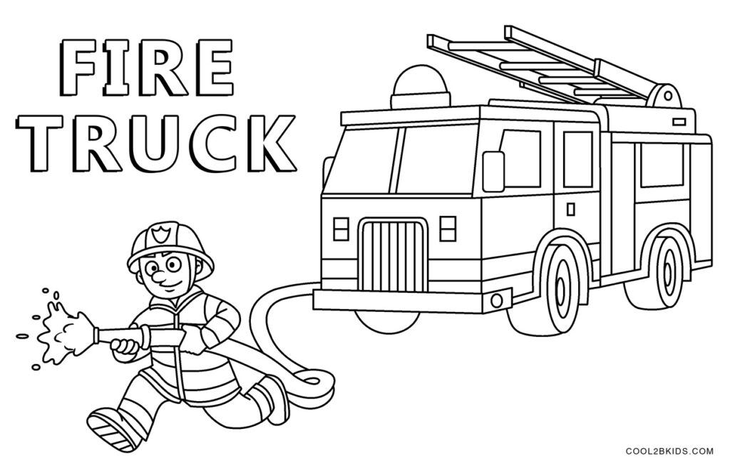 Fire Truck Free Printables