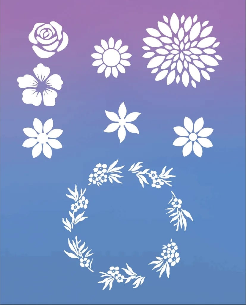 Free Printable Flower Stencil Designs And Templates