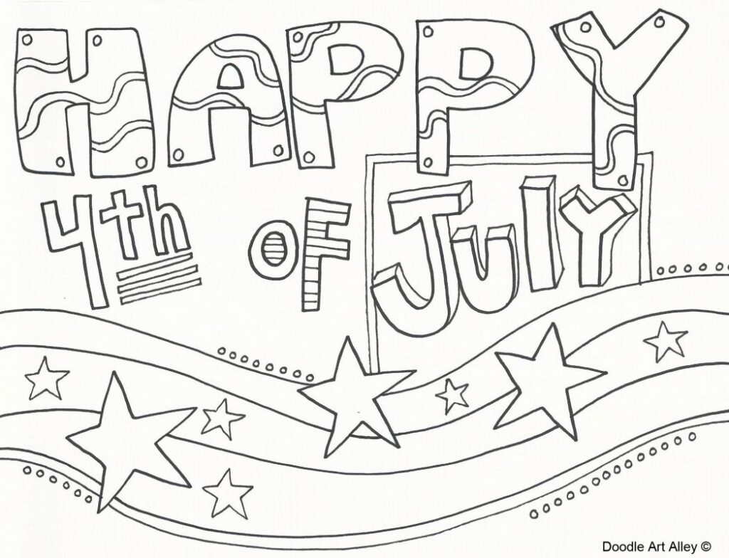 Free Printable Fourth Of July Coloring Pages For Kids