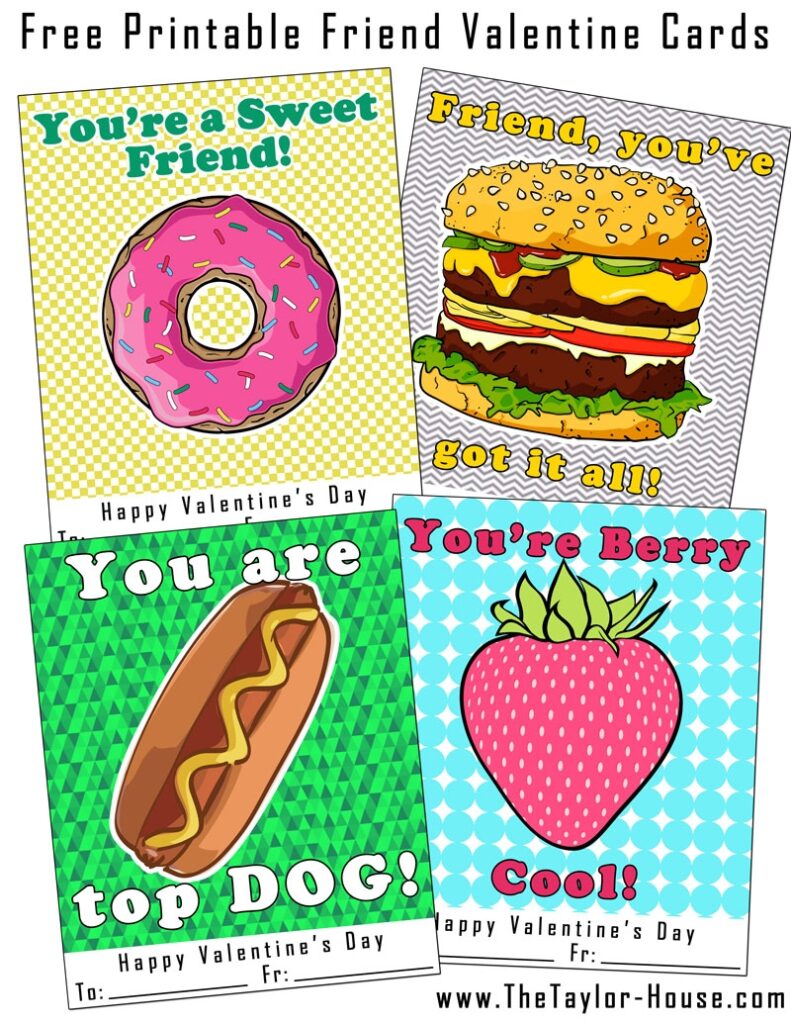 Free Printable Friend Valentine Cards The Taylor House