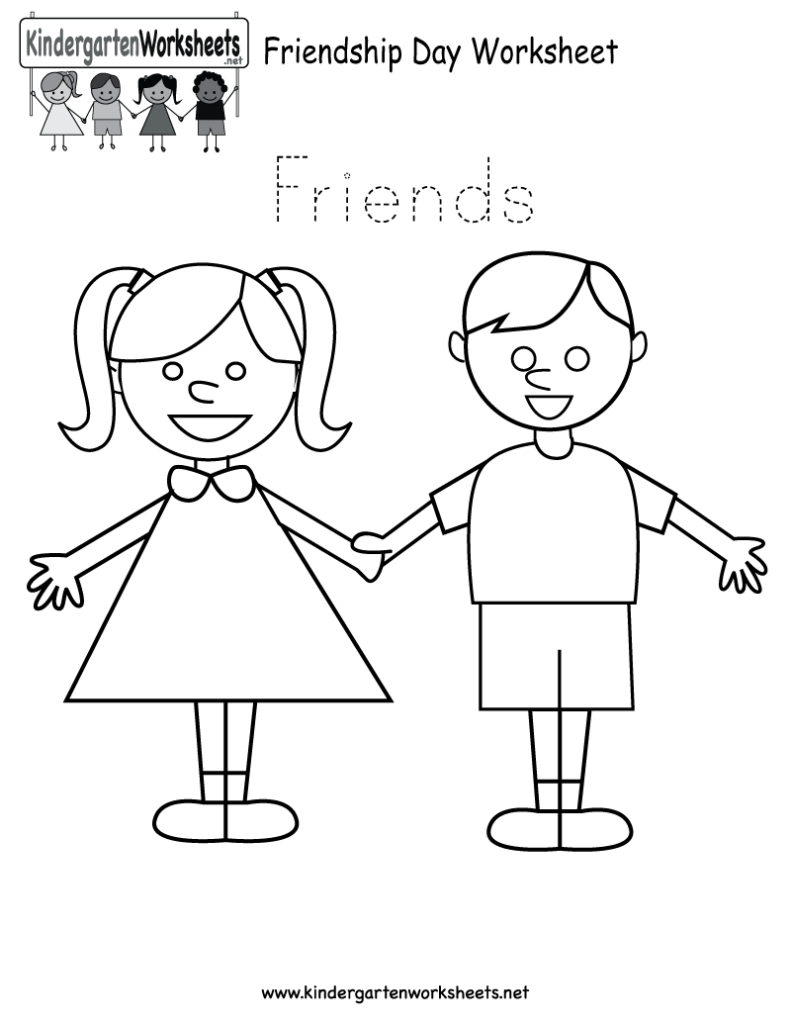 Free Printable Friendship Day Worksheet For Kindergarten Friendship Activities Preschool Friendship Activities Preschool Friendship