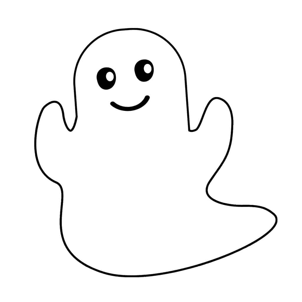 Free Printable Ghost Template - Free Printable Templates