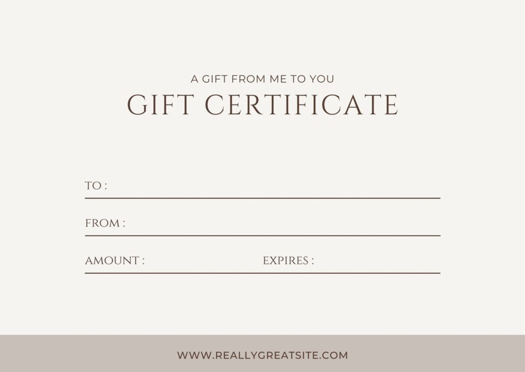 Free Printable Gift Certificate Templates To Customize Canva