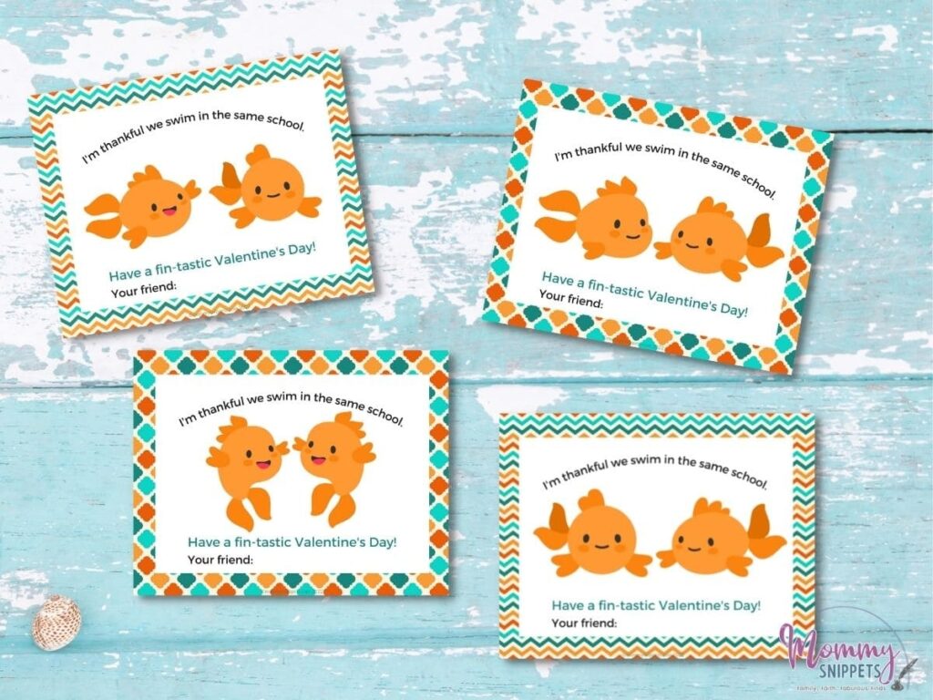 Free Printable Goldfish Valentines For Kids Mommy Snippets