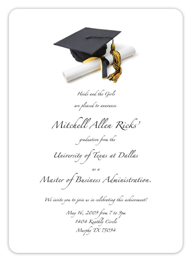 Free Printable Graduation Invitation Templates 2013 2017 Graduation Invitations Template Graduation Party Invitations Templates Graduation Invitation Design