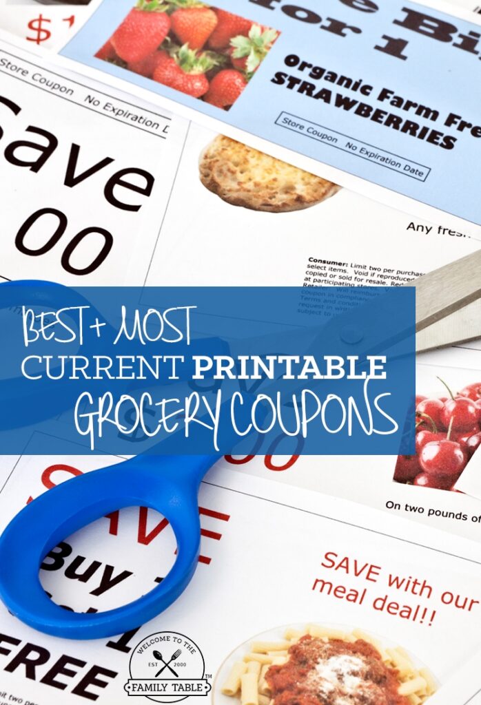 Free Printable Grocery Coupons Welcome To The Family Table 