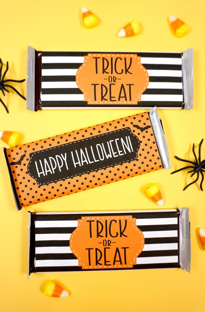 Free Printable Halloween Candy Bar Wrappers Happiness Is Homemade