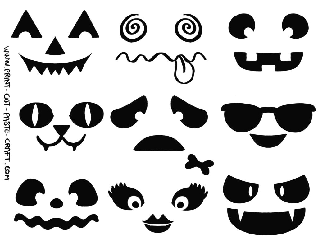 Free Printable Halloween Craft Jack o Lanterns Print Cut Paste Craft 