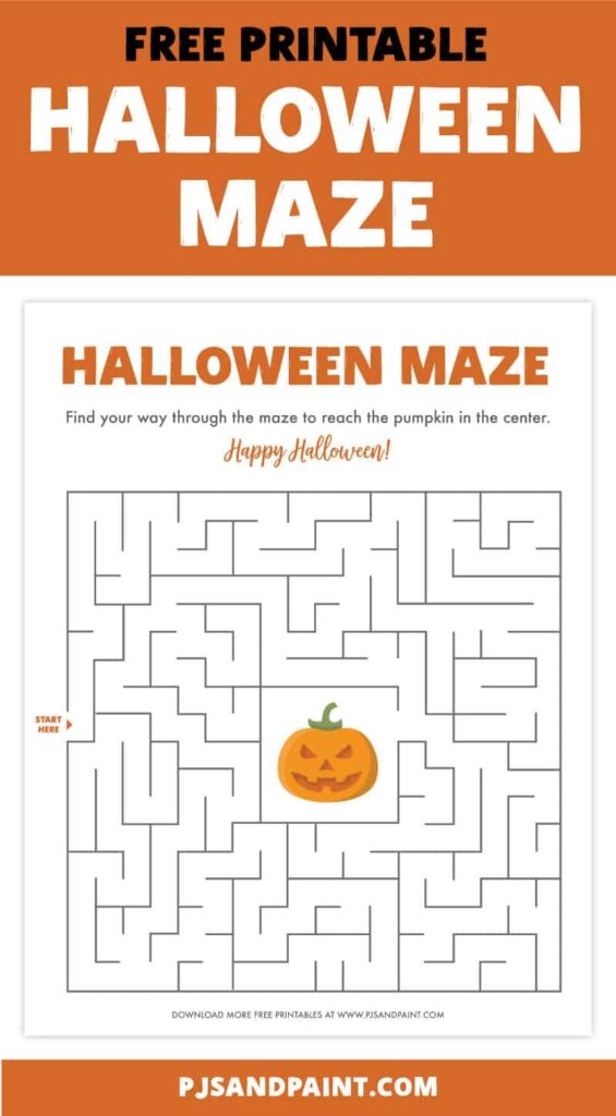 Free Halloween Maze Printables