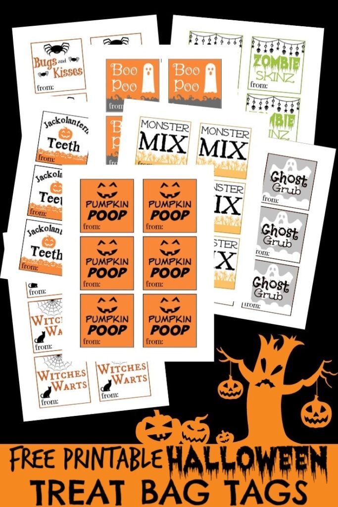 Free Printable Halloween Tags For Treat Bags Wondermom Wannabe