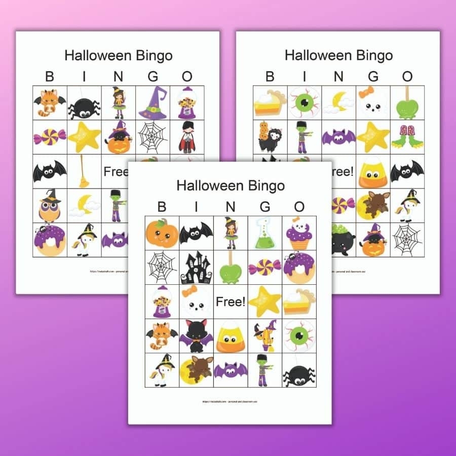 Free Printable Hallowen Bingo Cards The Artisan Life