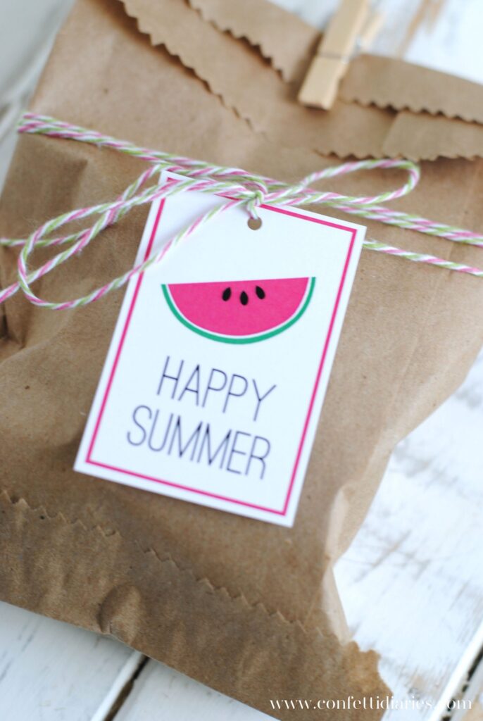 Free Printable Happy Summer Tags 