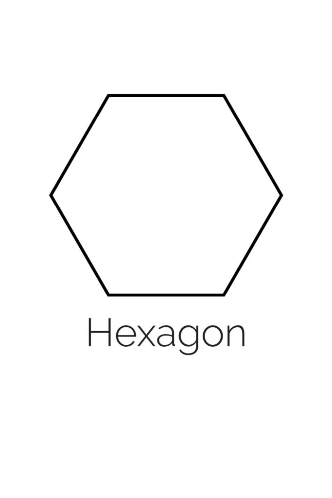 Free Printable Hexagon Shape Freebie Finding Mom