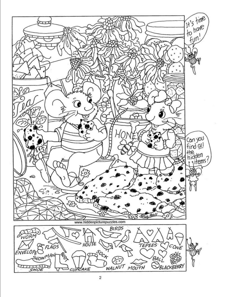 Free Printable Hidden Pictures Pdf