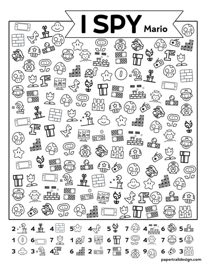 Free Super Mario Printables