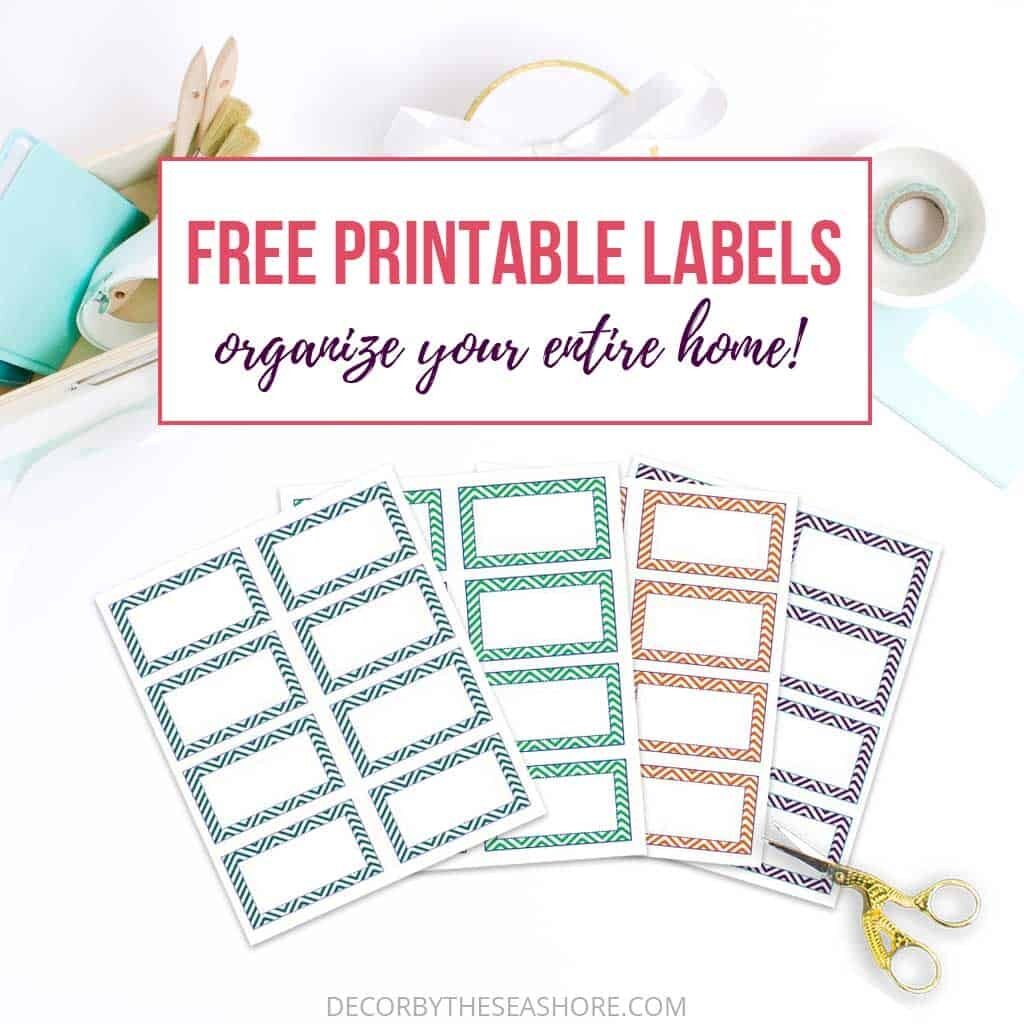 Free Printable Labels To Organize Your Entire Home Free Organizing Labels