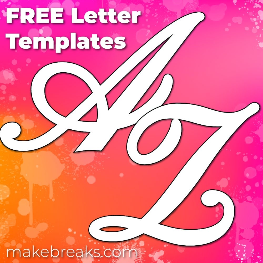Free Printable Large Letters For Walls Other Projects Upper Case Make Breaks
