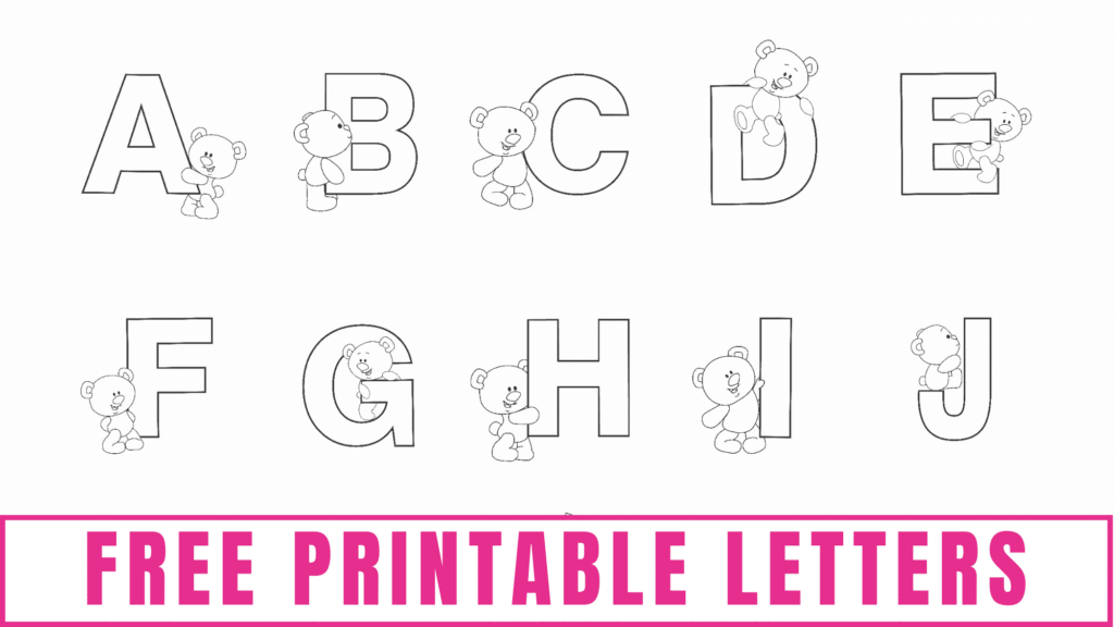 Free Printable Alphabet Templates