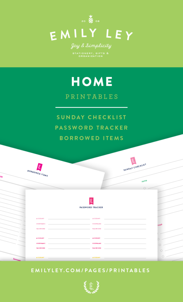 Free Printable Library Simplified Planner Printables Simplifying Life