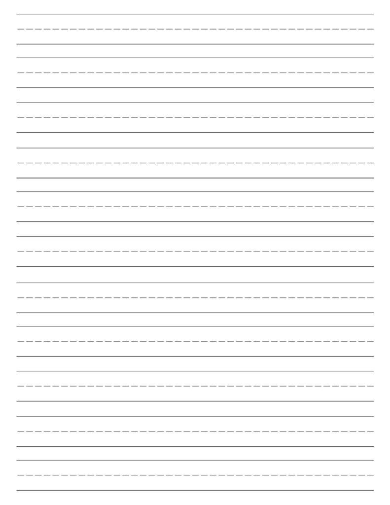 Free Printable Lined Paper For Kids