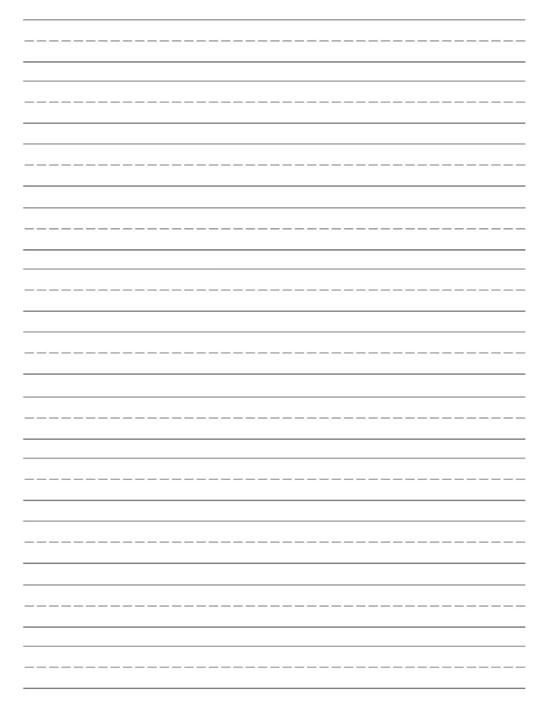 Free Printable Lined Paper Handwriting Paper Template Paper Trail Design