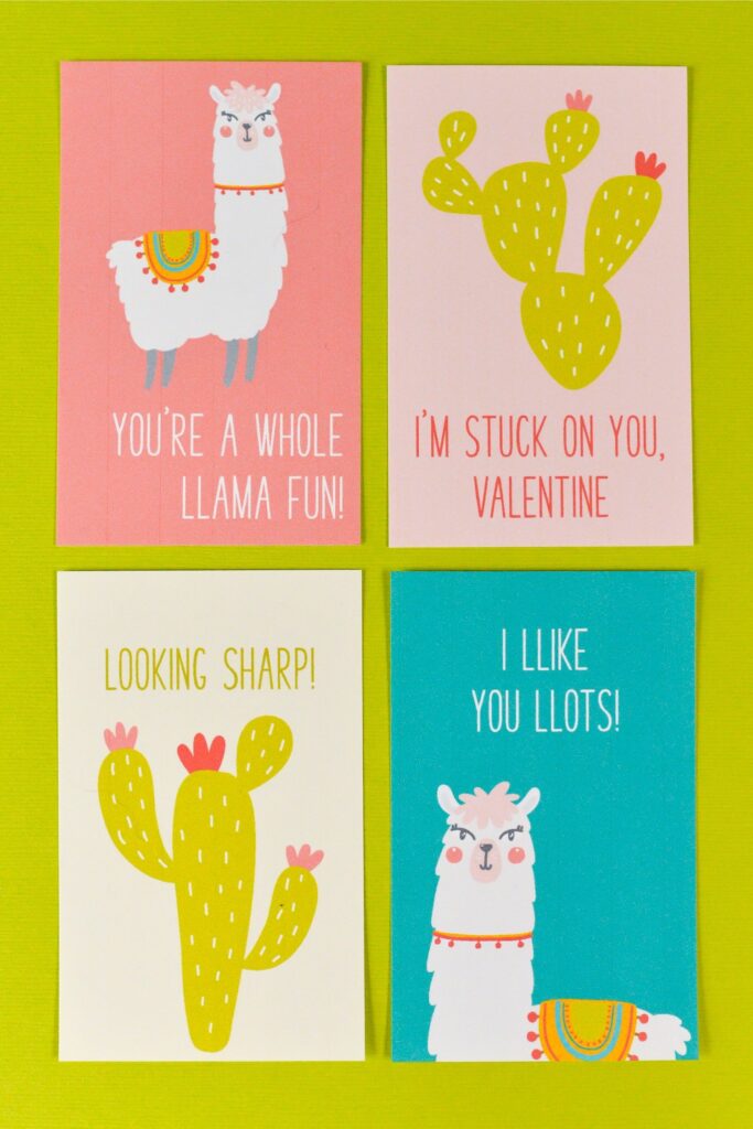 Free Printable Llama Valentines Hey Let s Make Stuff