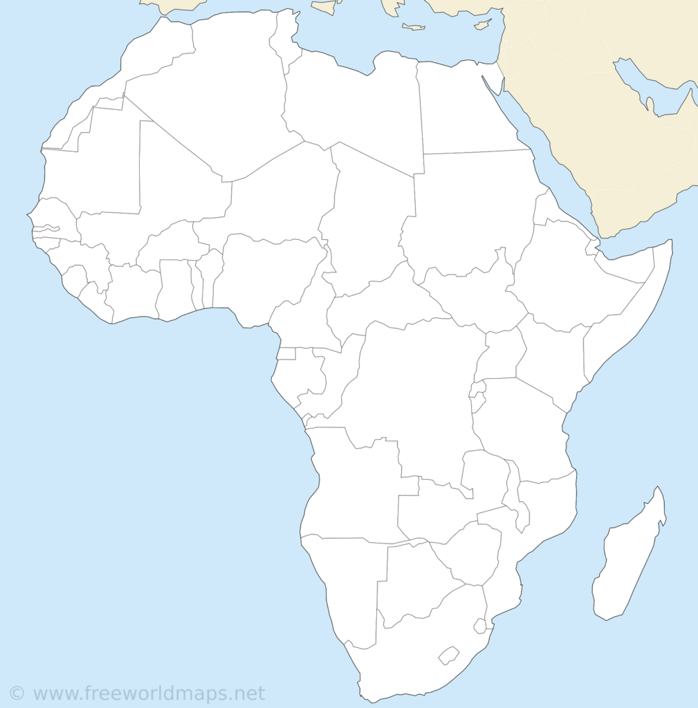 Free Printable Maps Of Africa