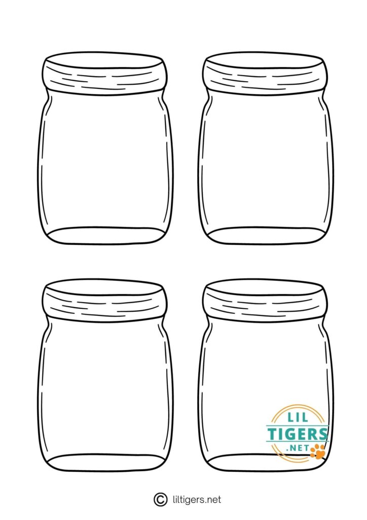 Free Printable Mason Jar Templates Lil Tigers Lil Tigers