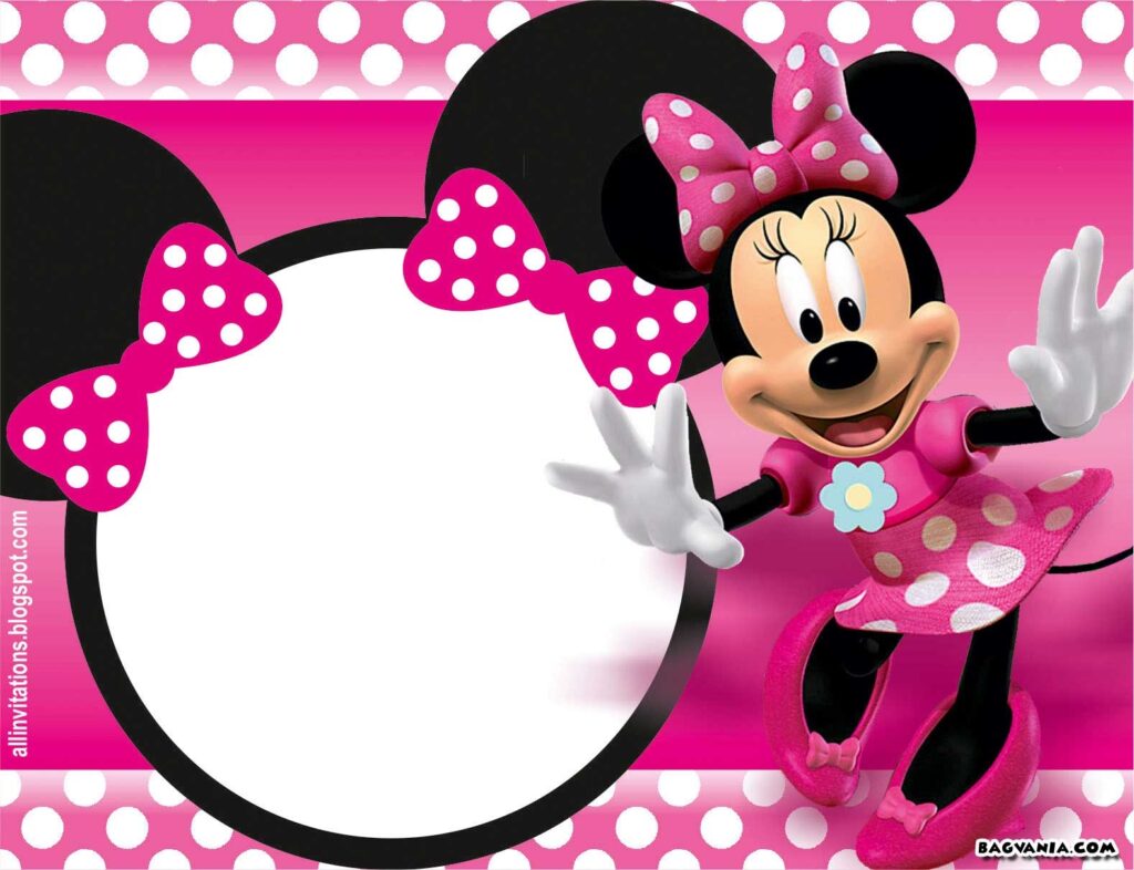 Free Printable Minnie Mouse Birthday Invitations FREE Printable Birthday Invitation Templates Bagvania