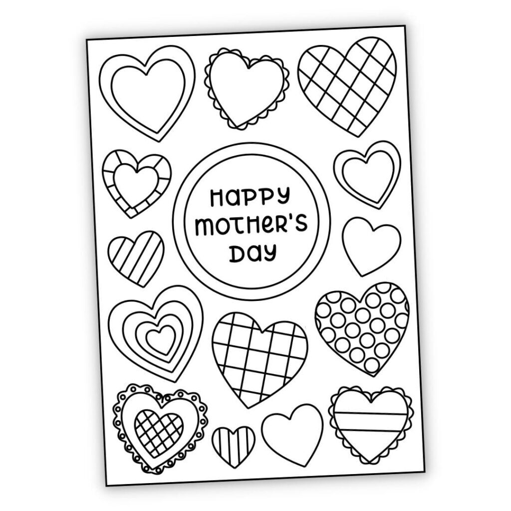 Free Printable Mothers Day Cards To Colour