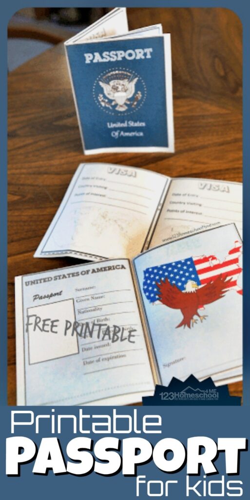 Free Printable Passport Template For Kids