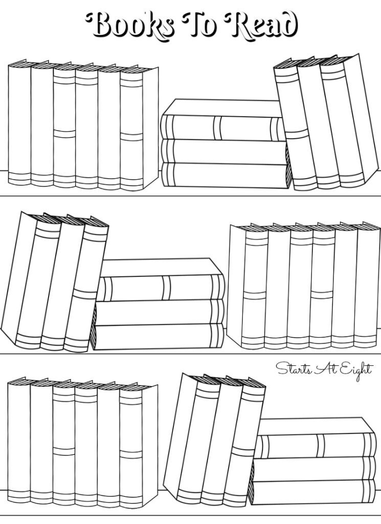 FREE Printable Reading Logs Full Sized Or Adjustable For Your Bullet Journal StartsAtEight