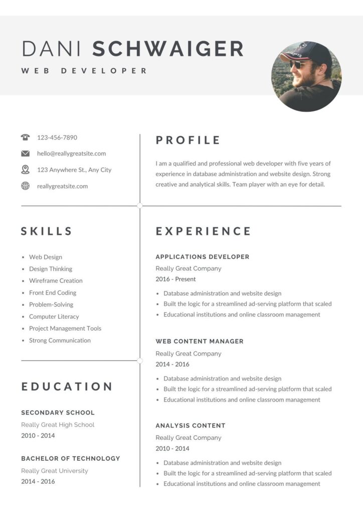 Free Printable Resume Templates You Can Customize Canva