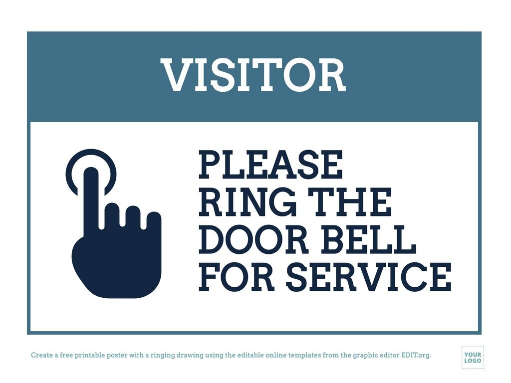 Free Printable Ring The Bell Signs You Can Edit Online