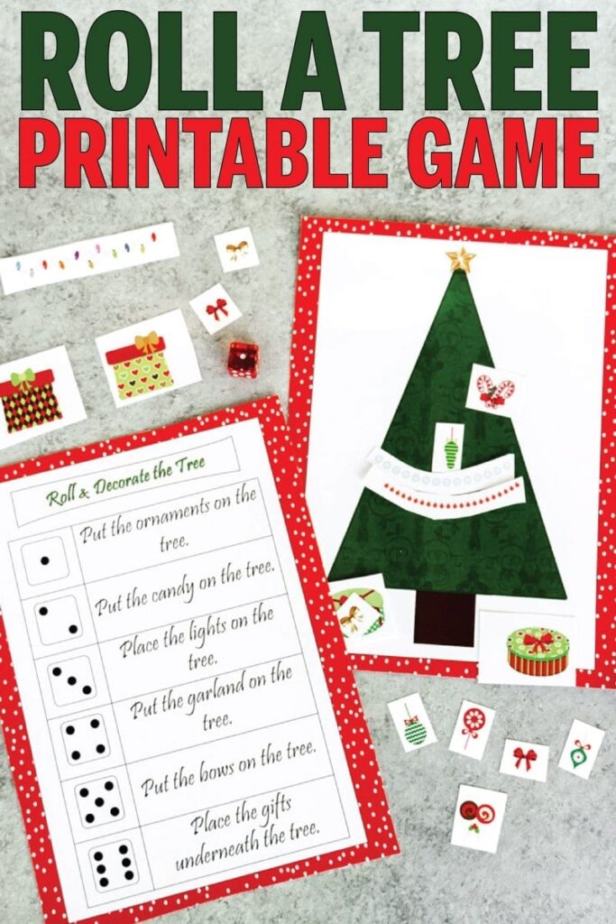 Christmas Dice Game Free Printable