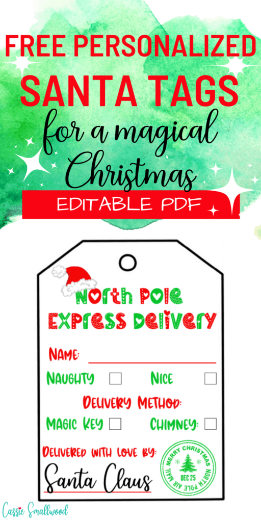 Free Printable Santa Tags