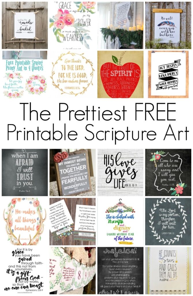 Free Printable Scripture Art Salvaged Living