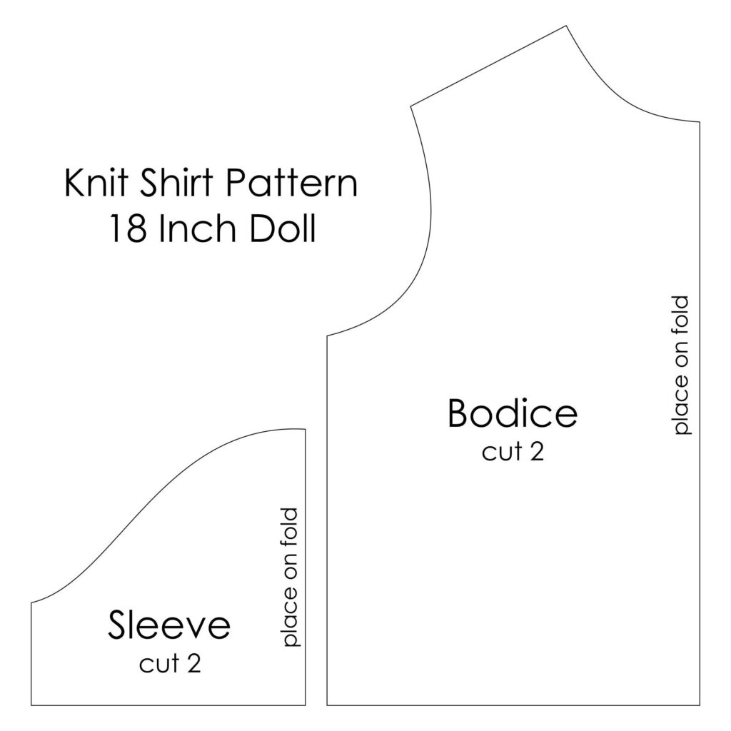 Printable 18 Doll Clothes Patterns Pdf Free