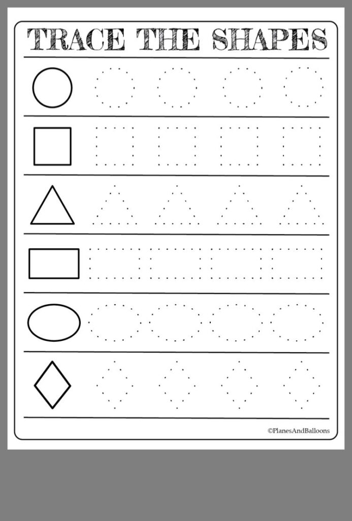 Free Printable Shapes Worksheets For Toddlers And Preschoolers Shapes Worksheets Shape Worksheets For Preschool Printable Preschool Worksheets