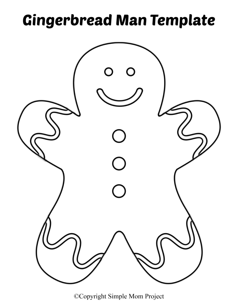 Free Printable Small Snowflake Templates Gingerbread Man Template Gingerbread Man Crafts Gingerbread Man