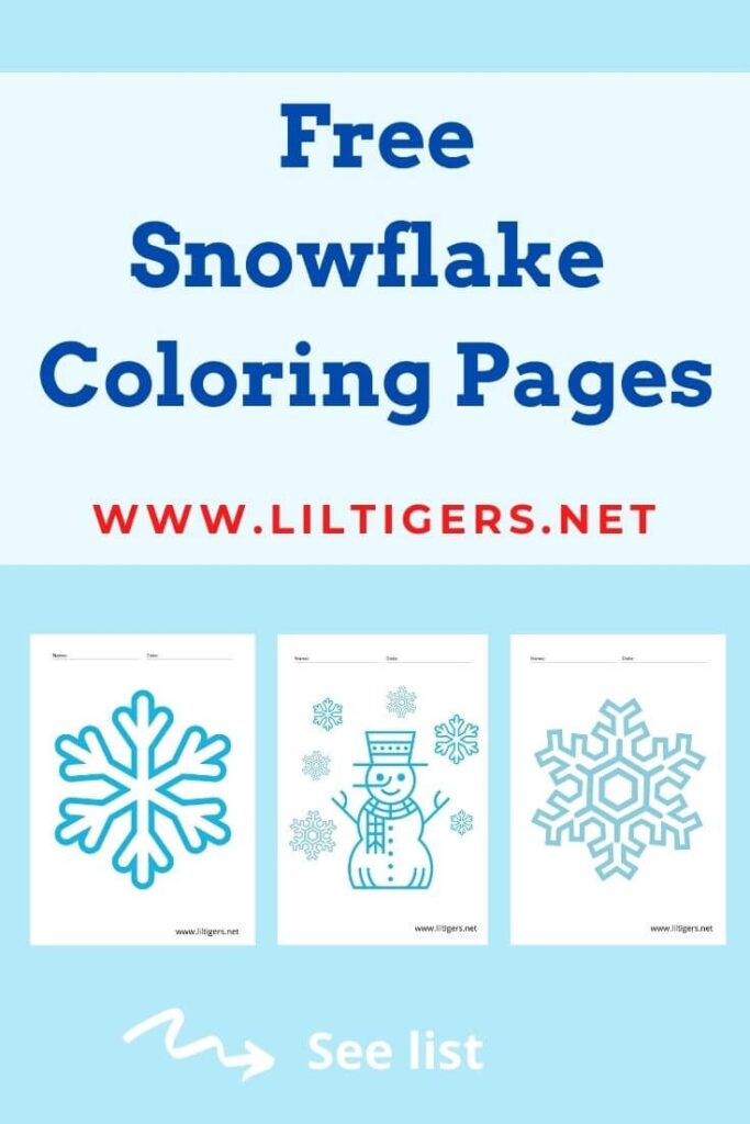 Free Printable Snowflake Coloring Pages And Templates