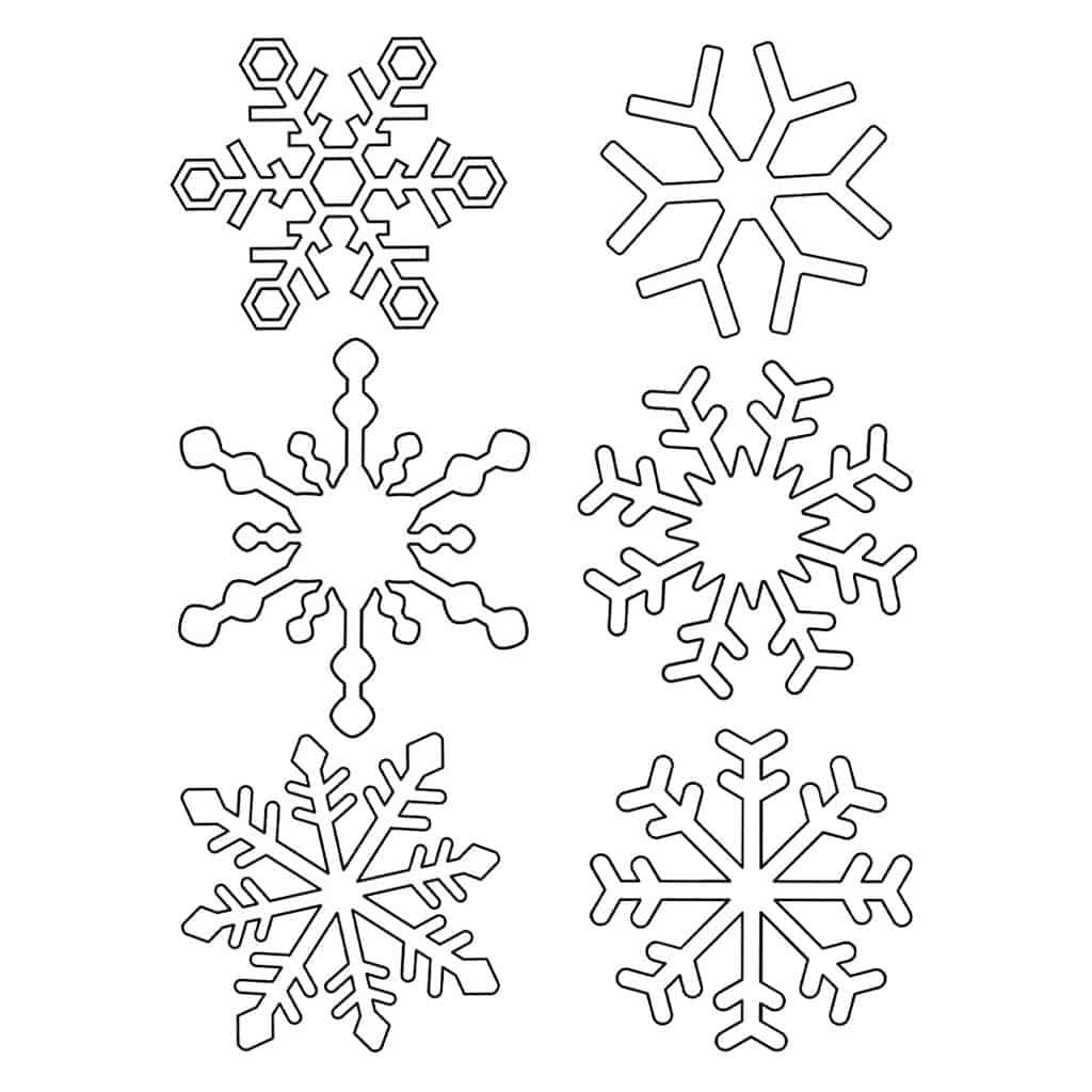 Free Printable Snowflake Template Daily Printables