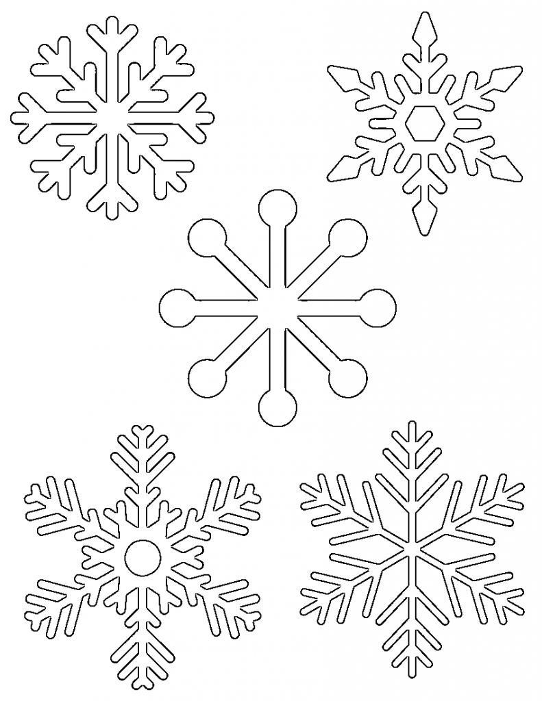 Free Printable Snowflake Templates